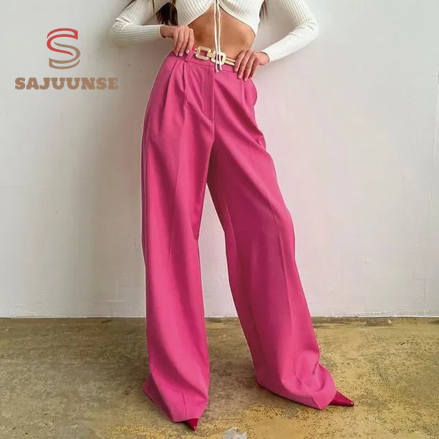 Loose Casual Plain Pants