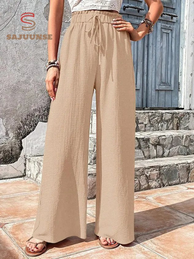 Casual Plain Loose Pants