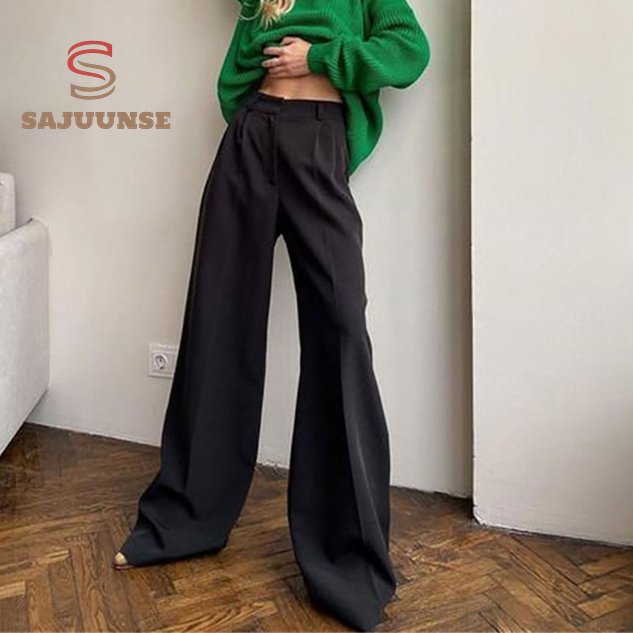 Loose Casual Plain Pants