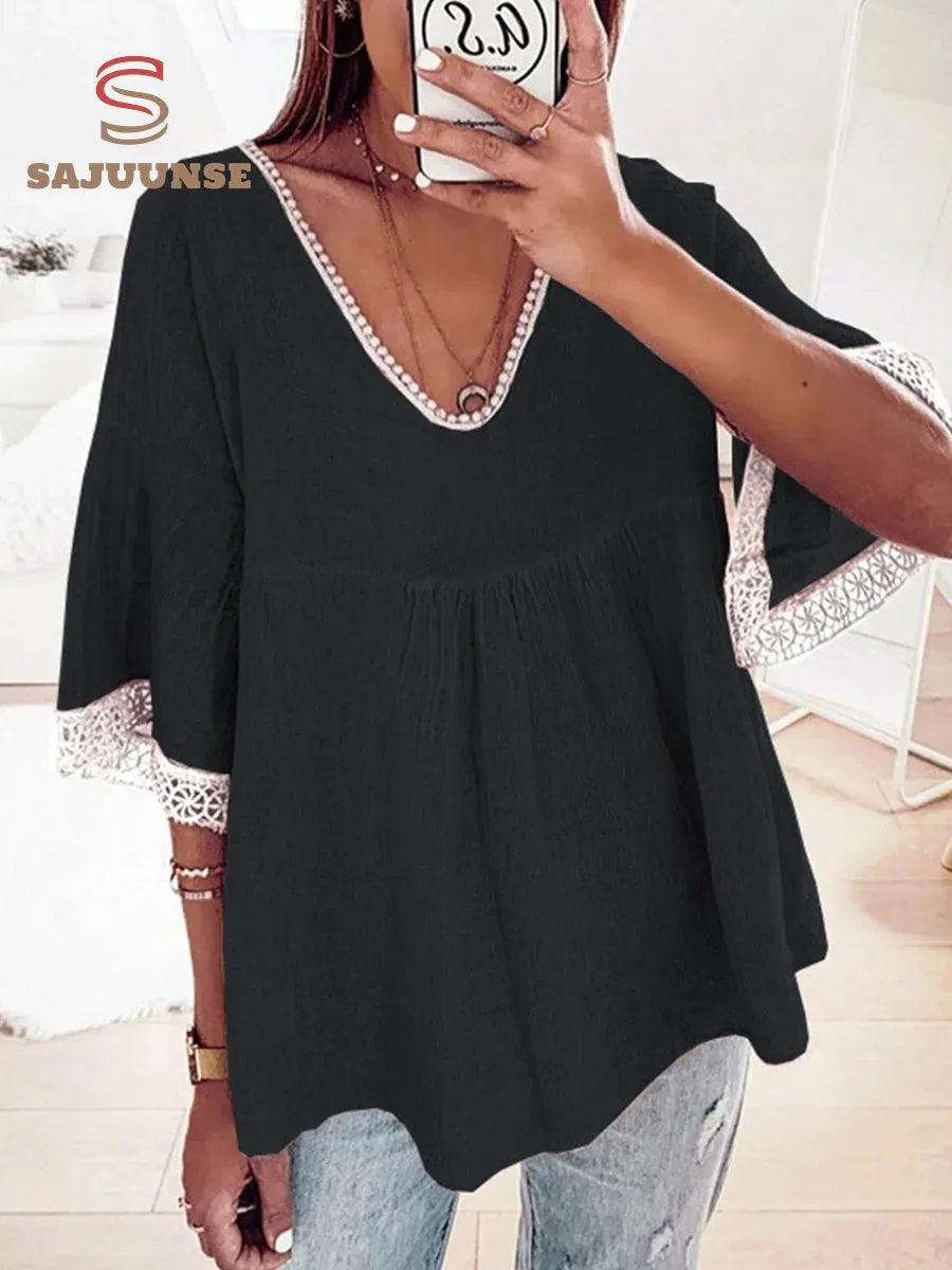 Halter Neck Daisy Print Loose Denim Camisole