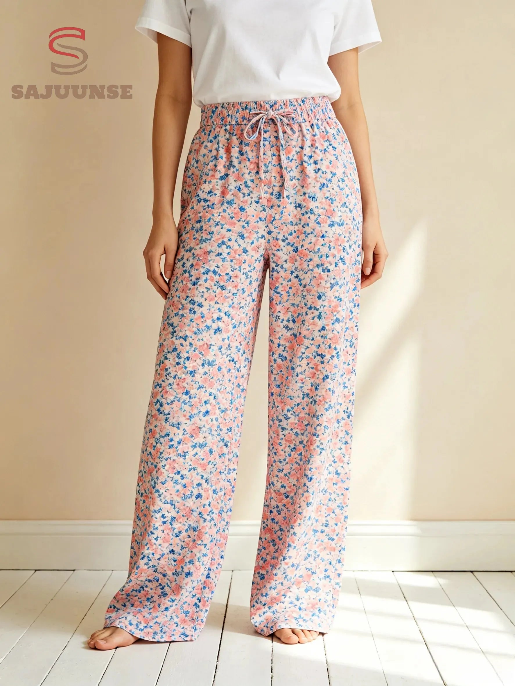 Casual Floral Pants