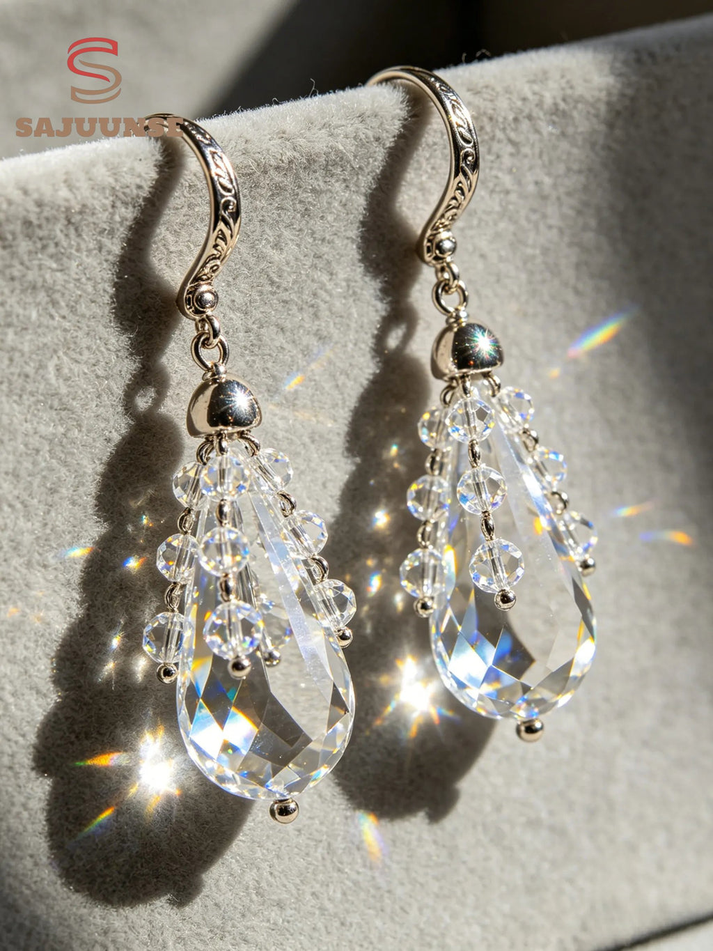 Crystal Chandelier Drop Earrings