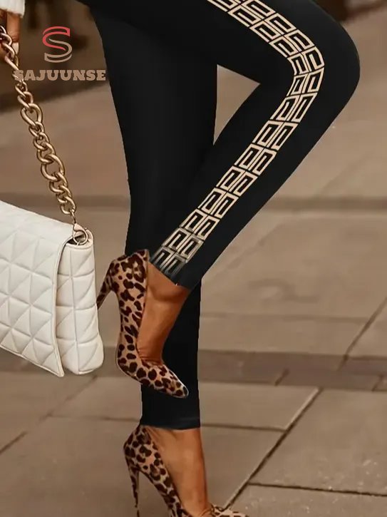 Women's Geometric Print Casual Leggings